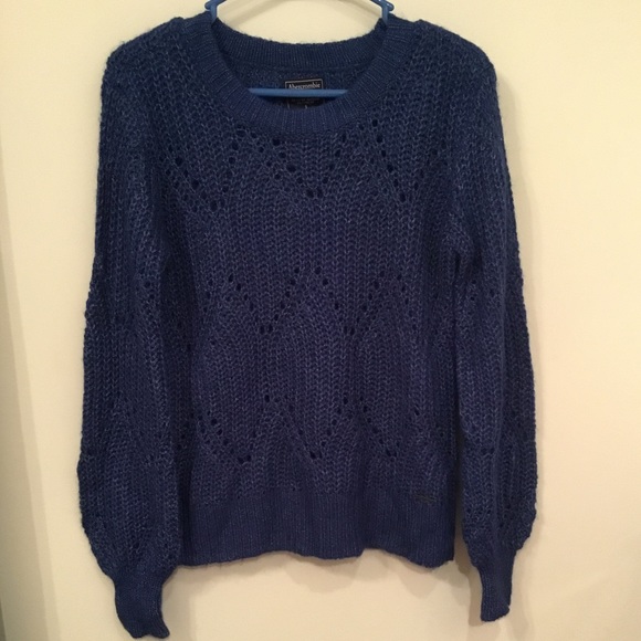Abercrombie & Fitch Sweaters - Abercrombie & Fitch Dark Blue Knit Sweater